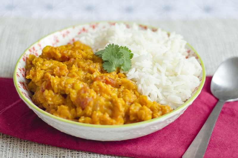 Dahl de lentilles corail